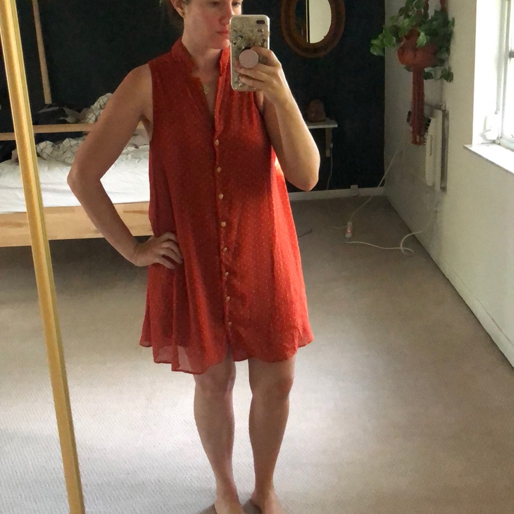 Kimchi blue urban outfitters rust red dress